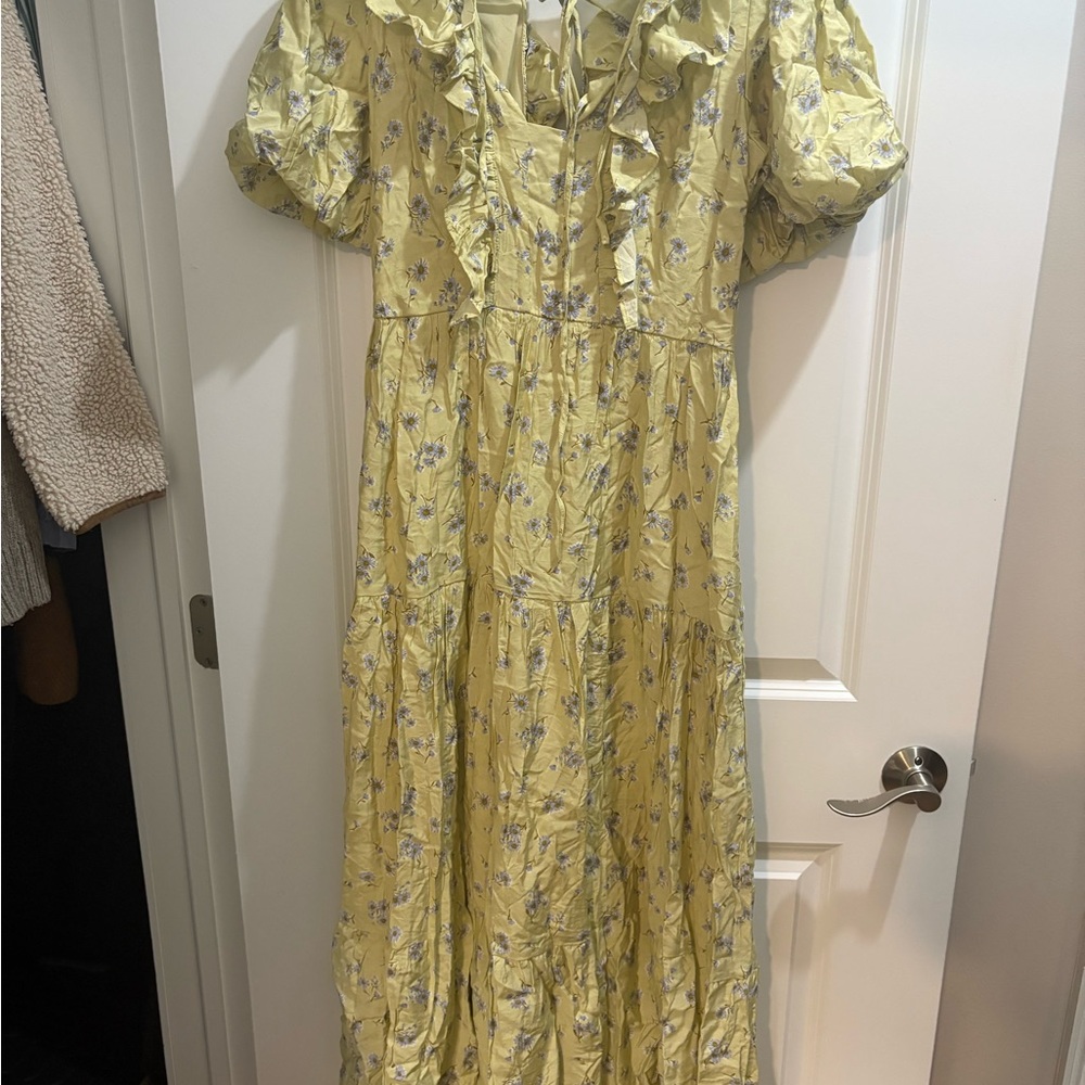 Floral Yellow Dress